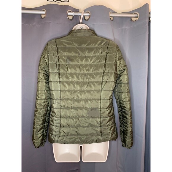 Army Green Puffer Jacket women Sz M - Picture 6 of 7